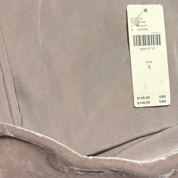 Anthropologie Tilda Maxi Slip Skirt  And Strapless Top Set Velvet Edition Size S - Picture 8 of 10